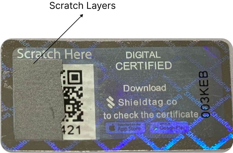ShieldTag-02 ShieldTag Label on the Packaging of the Product to combat counterfeit products